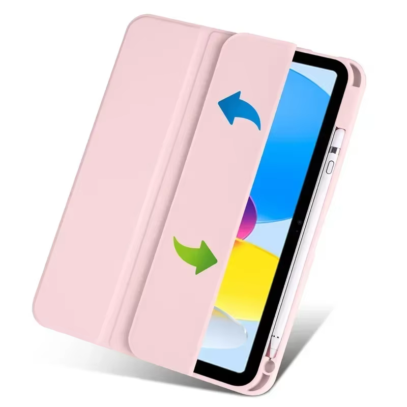 Étui pour iPad 10e génération avec support pour stylet, coque rigide transparente en acrylique à trois volets pour iPad 10.2, 9.7, Air 11, 5, 4, iPad 11, A16, 10, 9