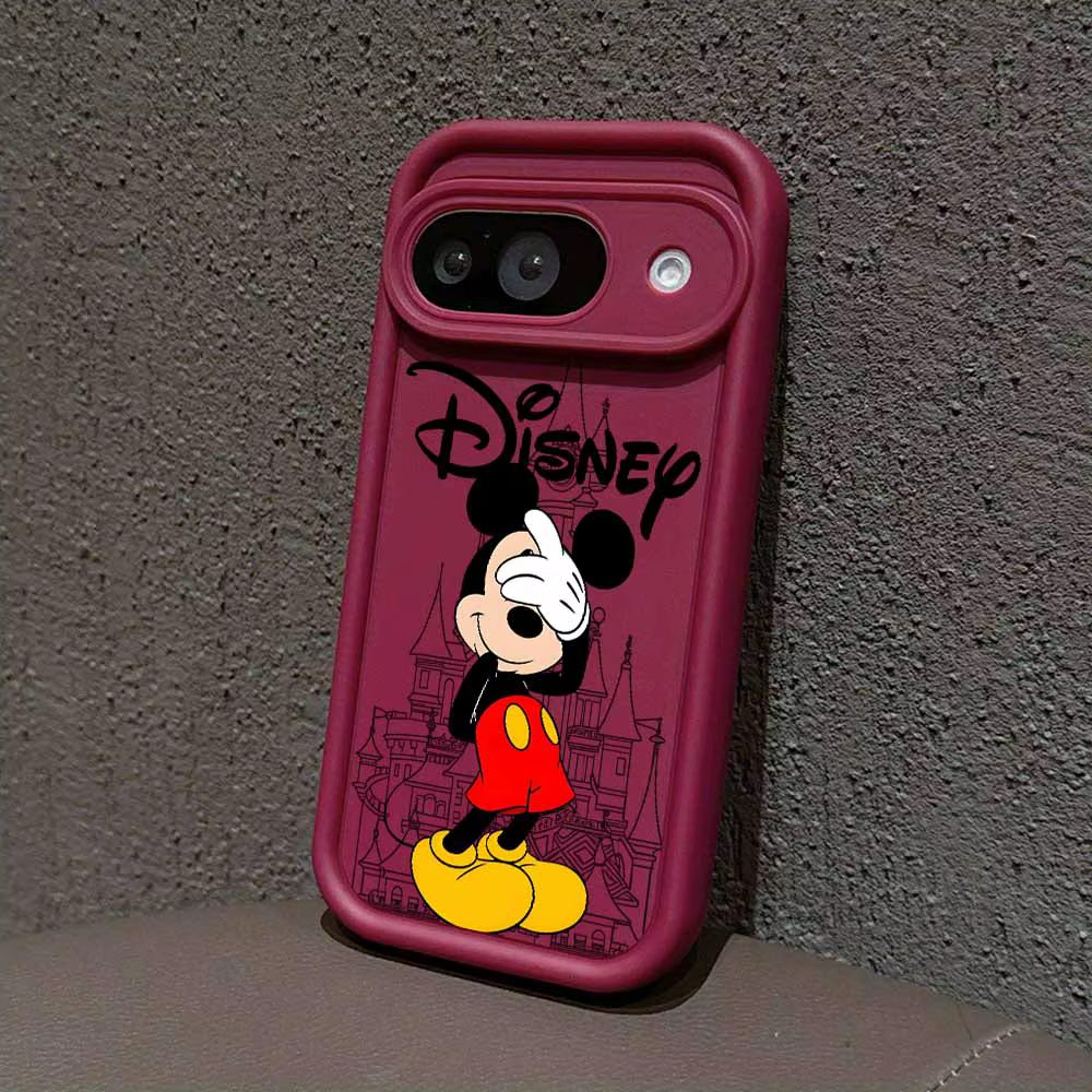 Coque Disney Mickey et Minnie pour Google Pixel 10 9A 9 8A 8 7A 7 Pro XL, avec cordon, en Silicone souple et Cool