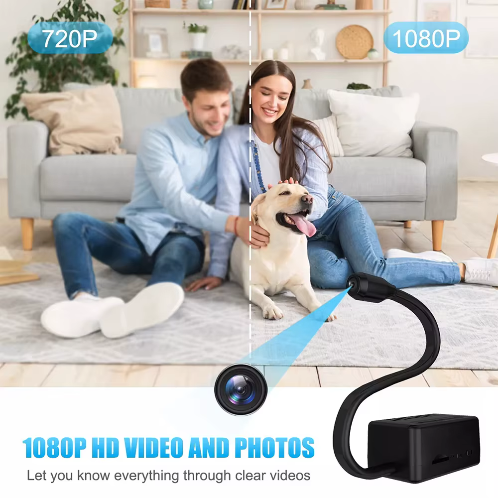 Mini caméra 1080P HD WiFi caméra sans fil enregistreur vidéo Surveillance de sécurité à domicile détection de mouvement caméscope P2P vue à distance