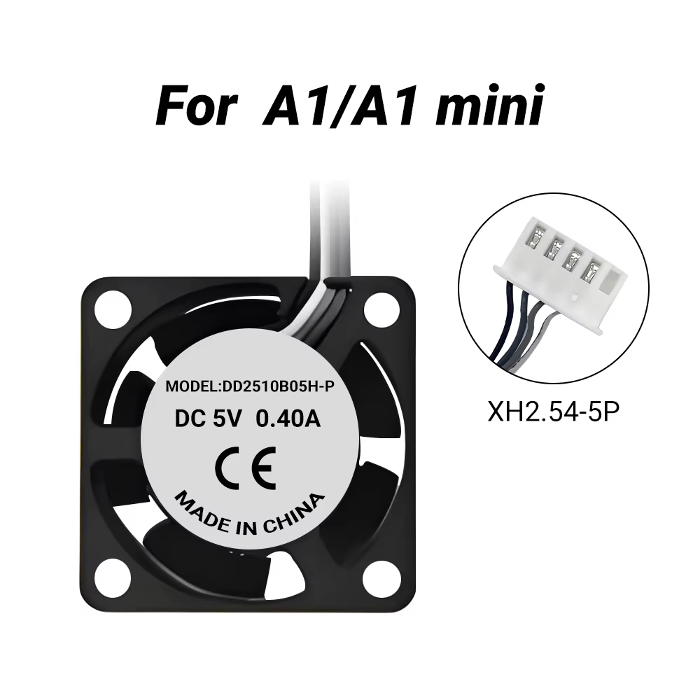 Ventilateur A1 A1mini pour le refroidissement du hotend A1 Mini, ventilateur silencieux 2510 pour les accessoires d'imprimante 3D Lab A1 et A1 Mini