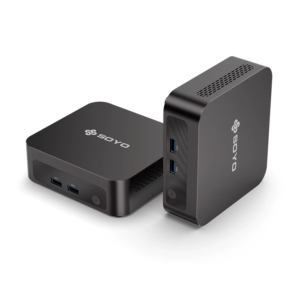 SOYO Mini PC Y5 Intel i3 4ème génération CPU 8 Go de RAM 128 Go de ROM Windows 10 WiFi BT4.2 Ordinateur de bureau