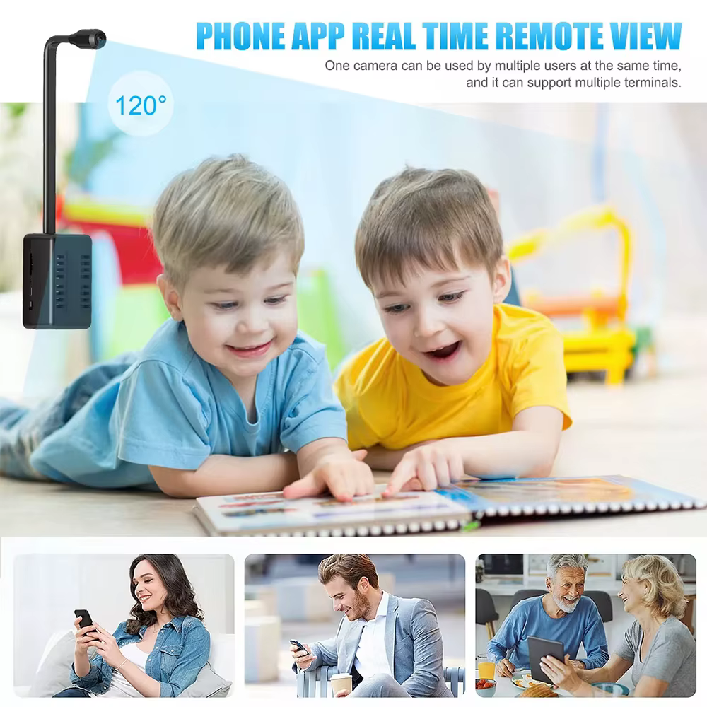 Mini caméra 1080P HD WiFi caméra sans fil enregistreur vidéo Surveillance de sécurité à domicile détection de mouvement caméscope P2P vue à distance
