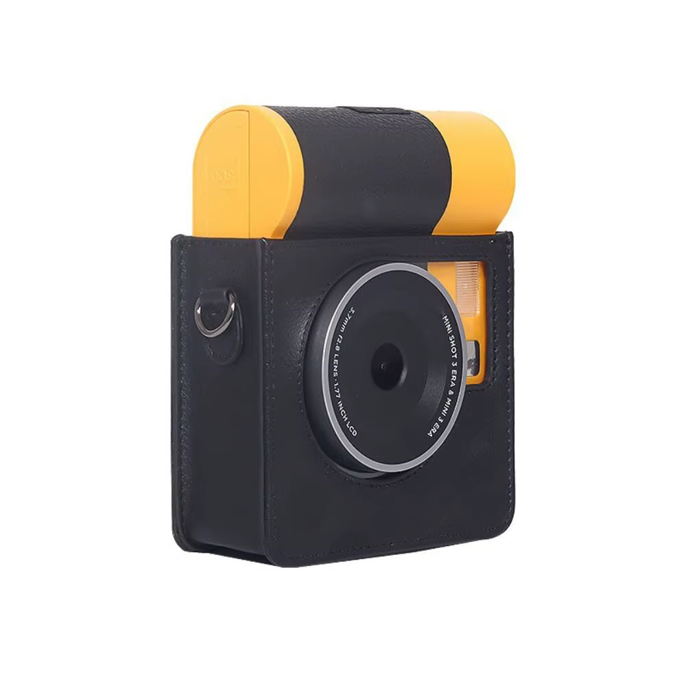 Avec bandoulière étui pour appareil photo instantané en cuir PU housse de protection anti-rayures antichoc pour Kodak Mini Shot 3 Era MS300
