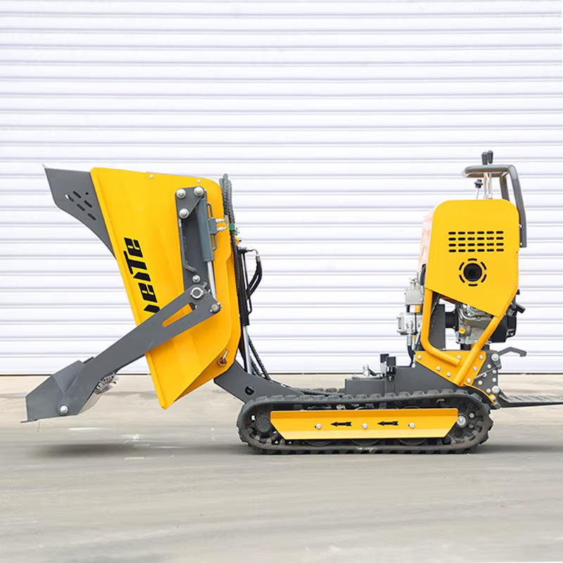 Mini-dumper sur chenilles de 0,5 tonne personnalisé en Chine, dumper hydraulique compact de haute qualité disponible en stock