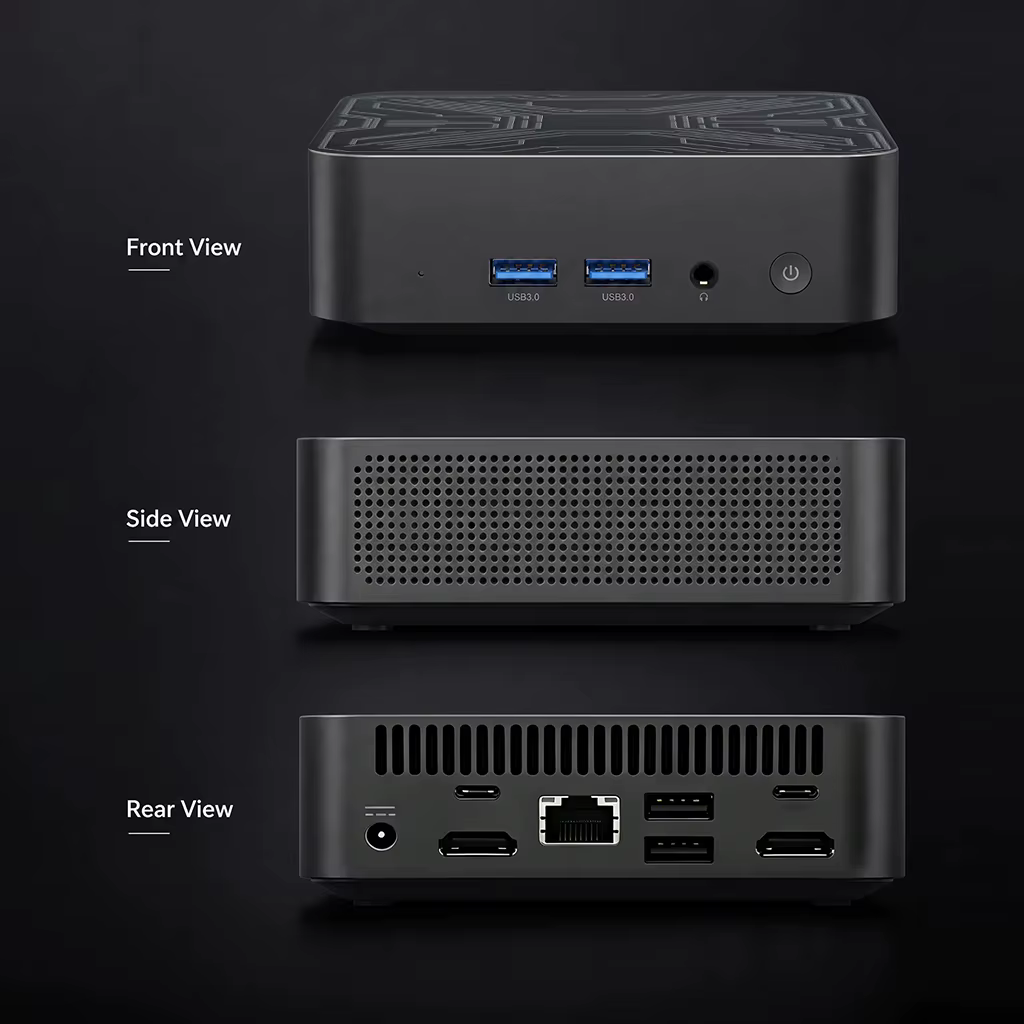 Nouveau mini PC portable Intel Core N95, mini ordinateur gamer, 16 Go de RAM, 512 Go/1 To SSD, Ethernet 1000M, PC de jeu de bureau