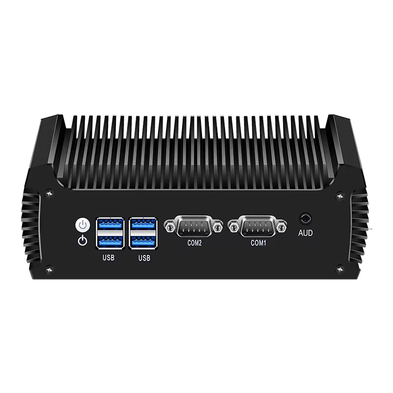 Mini PC industriel sans ventilateur Intel I3-8130U I5-8250U 2x DB9 RS232 RS485 2x LAN 6x USB Mini PCIe GPIO WiFi 4G LTE Win10/11 Linux