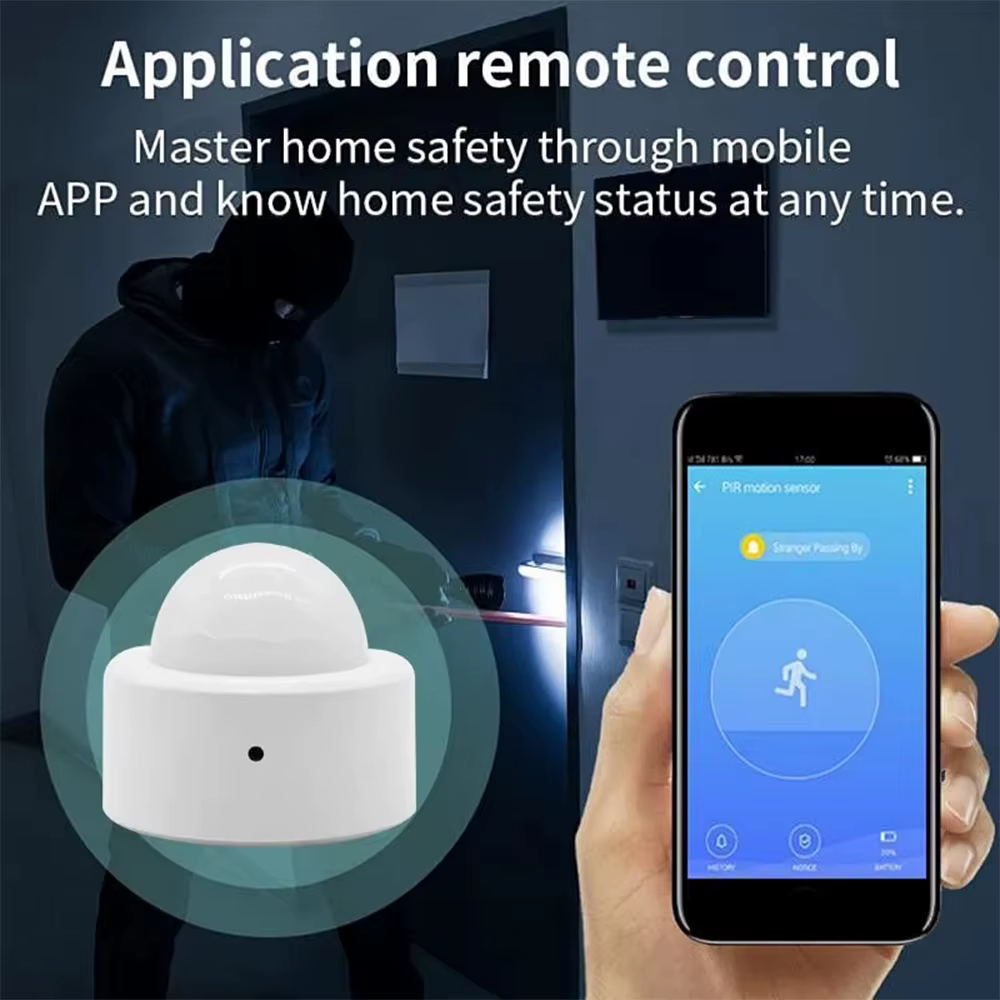 Tuya Zigbee-Mini détecteur de mouvement PIR, capteur de mouvement humain, détecteur infrarouge, alarme de sécurité, nous-mêmes avec Alexa, Amazon, Google Home