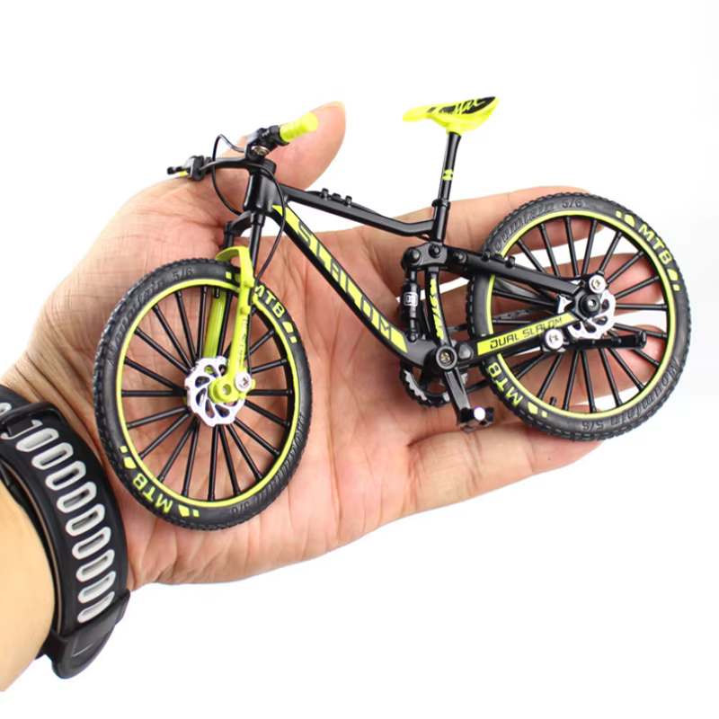 Mini modèle de vélo en alliage 1:10, jouet pour enfants, doigt en métal moulé sous pression, jouet de course, Simulation de Collection, jouets pour garçons, cadeau