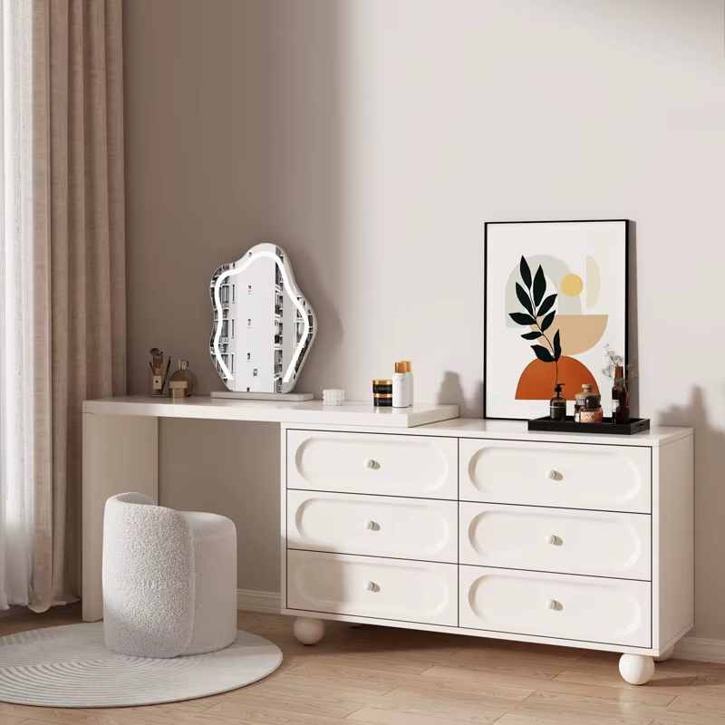 Coiffeuse moderne Simple, esthétique élégante, maquillage De luxe, vanité nordique Glam Tocador De Maquillaje, meubles De chambre à coucher