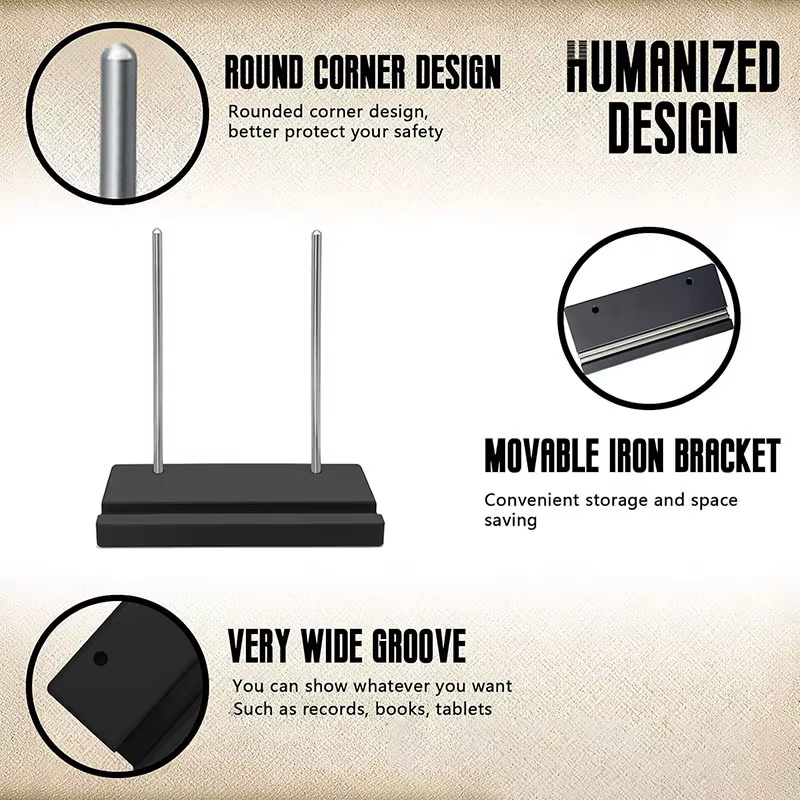 Porte-disque en vinyle, affichage de table en bois massif, maintenant jouant, support de disque en vinyle pour Albums CDS Ipads