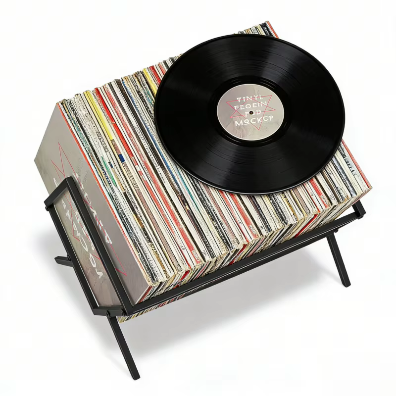 Support de stockage d'album en vinyle 80LPSgrande capacité support de disque multicouche accessoires de lecteur de disqueCDRack
