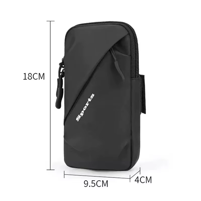 Brassard de sport étanche universel en PU, support de téléphone, sacs de jogging, sac de bras du matin, accessoire de course, adapté pour iPhone, Samsung