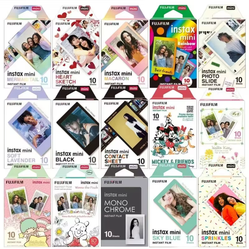 Film Fujifilm Instax Mini authentique – Film couleur Fujifilm Instax Mini 12, 11, 8, 9 pour appareils photo 40, 50s, 50i, 90, Link, 25, Share, SP-1, 2