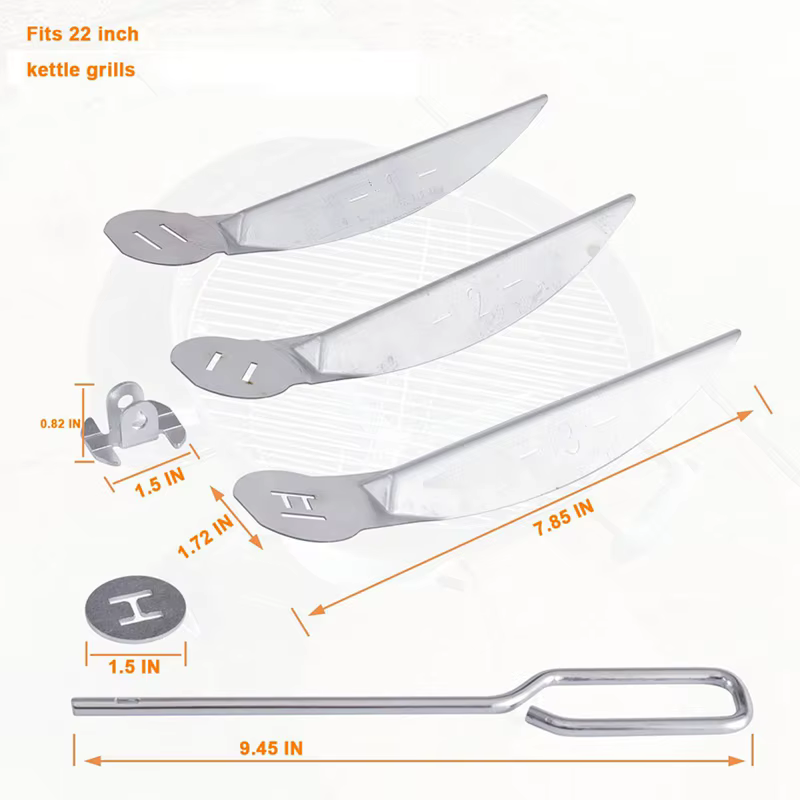 Kit de système de livres à une touche, pièces de gril Weber, accessoires de pièces, grille Weber, facile à installer, 22-1/2 pouces, 7444