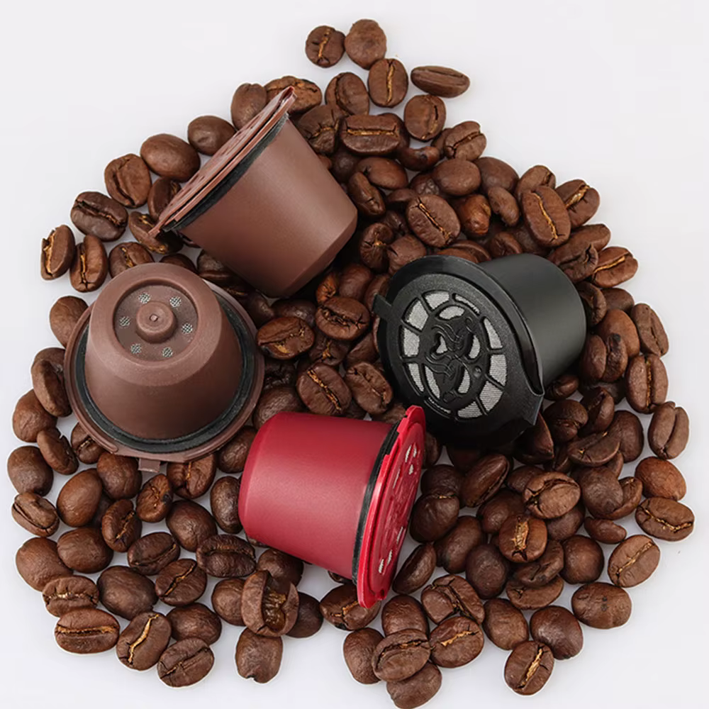 Capsule de café Nespresso rechargeable et réutilisable, dosettes Nespresso réutilisables avec une cuillère et une brosse, accessoires de café