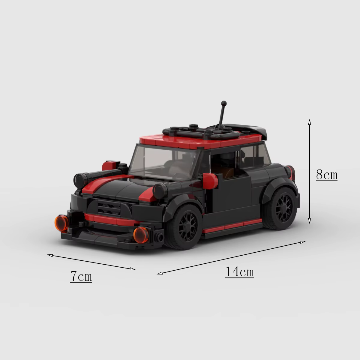 Série MOC Speed MINI 291 pièces JCW Racing Racer Blocs de construction Briques Jouets créatifs Garage pour garçons Cadeaux
