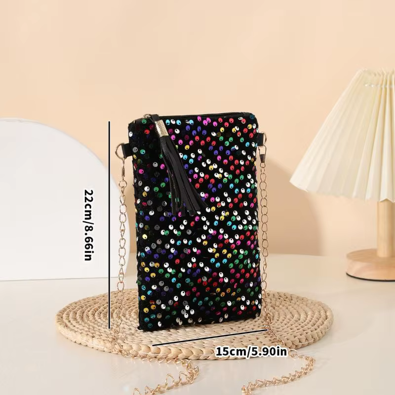 Mini sacs à bandoulière à paillettes pour femmes, nouveaux sacs de soirée scintillants, sacs à main et pochettes