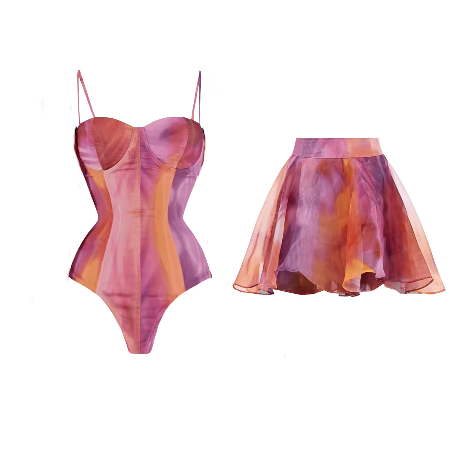 3 pièces Push Up maillot de bain Mini robe Sexy Bikini femmes maillots de bain découpe Biquini femme mode maillot de bain Floral body maillots de bain