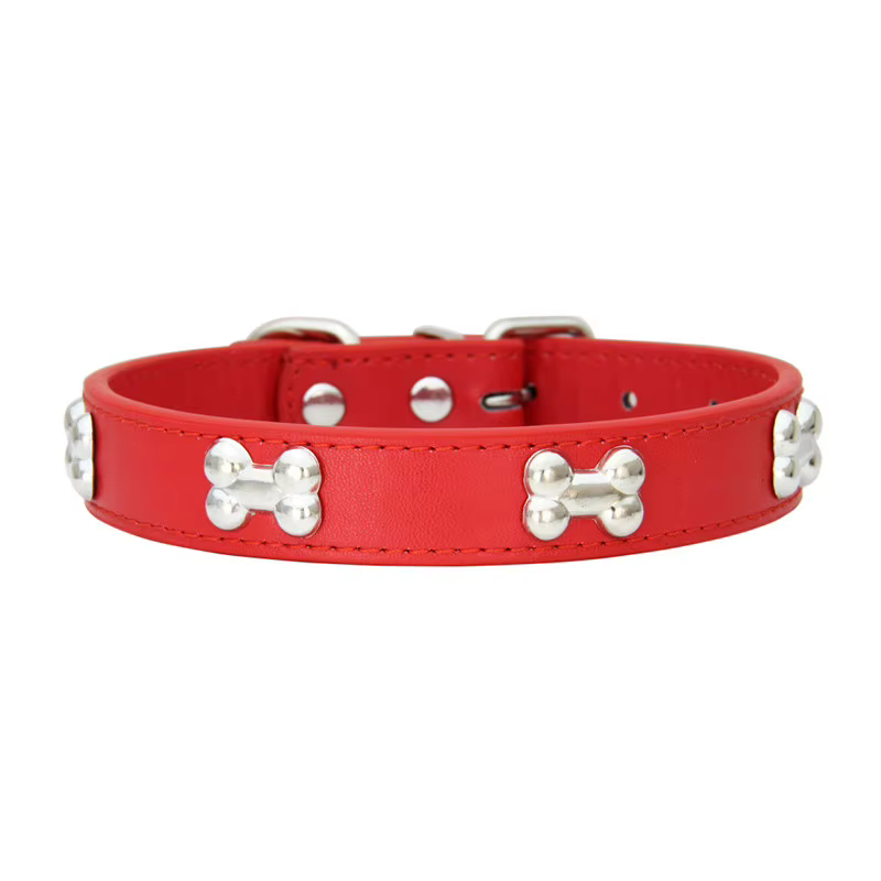 Colliers pour chiens en cuir durable, colliers pour chiots et pugs, pour petits et grands chiens, accessoires pour chats, collier pour petits chiens