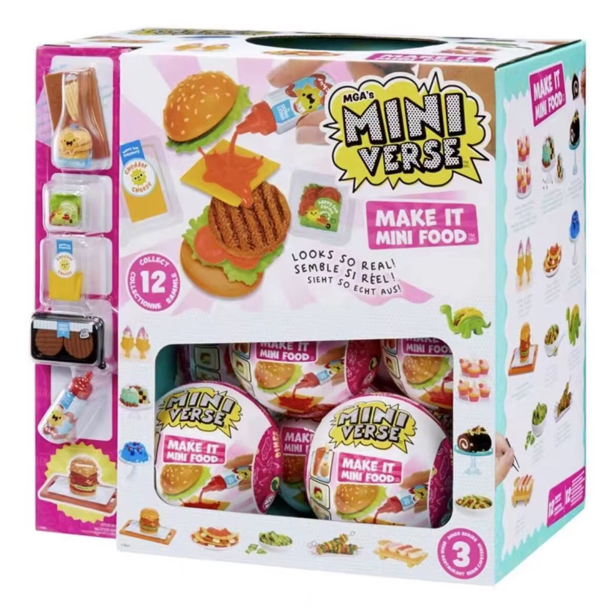 MGA Miniverse Make It Mini Food Cafe Série 3A Boîte Mystère DIY Micro Jouet Alimentaire Collection avec Accessoires Réalistes