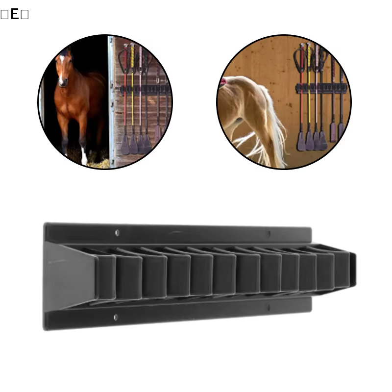 〔E〕Support mural pour fouets d'équitation, accessoires d'équitation, support pour fouets, peut contenir jusqu'à 12 fouets