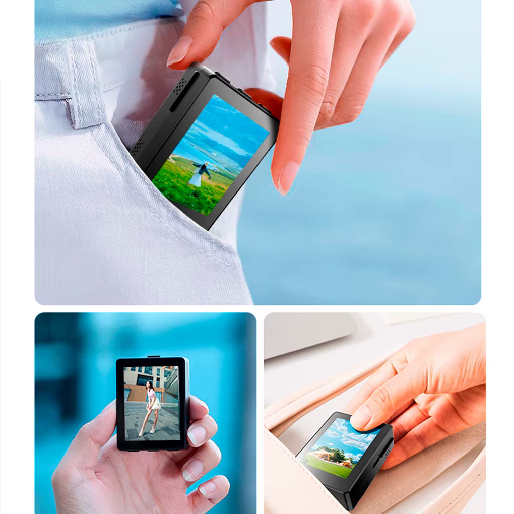 Mini écran d'affichage de Selfie de Smartphone Portable pour téléphone caméra arrière sans fil Selfie Vlog moniteur en direct pour téléphone iPhone Android