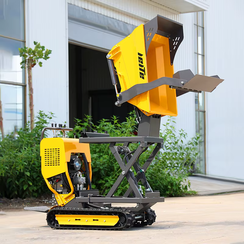 Mini-dumper sur chenilles de 0,5 tonne personnalisé en Chine, dumper hydraulique compact de haute qualité disponible en stock