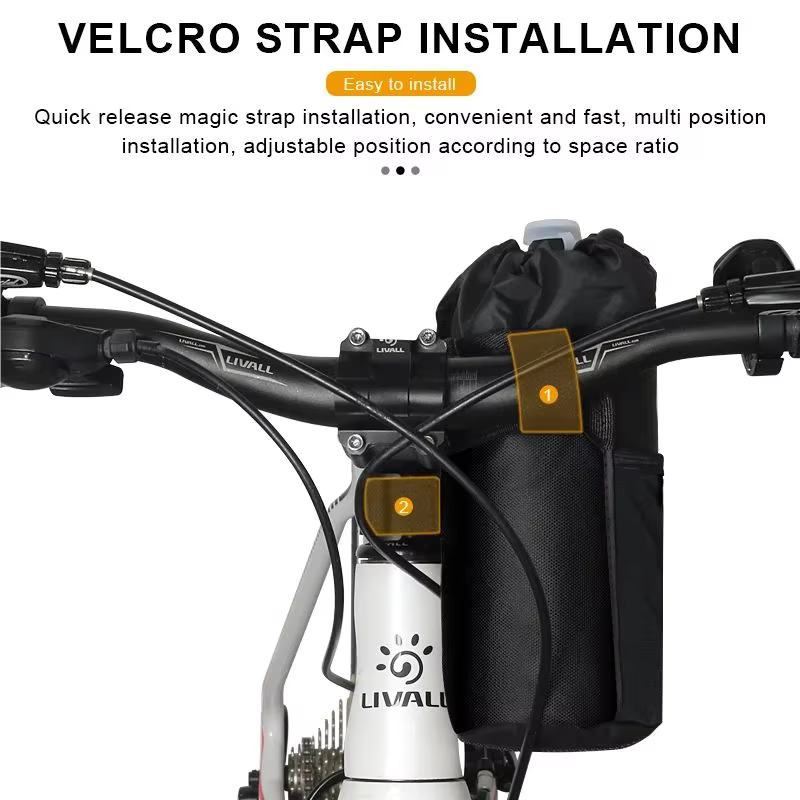 RIDERACE – pochette de porte-bouteille d'eau pour vélo, Portable, vtt, cyclisme sur route, sac de bouilloire isolé, équipement d'équitation, sac de guidon de vélo