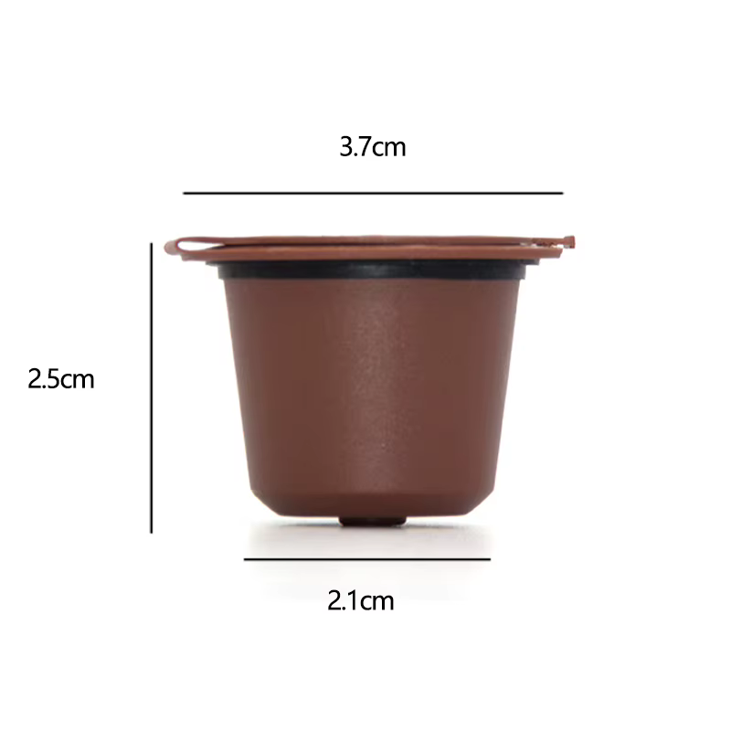 Capsules de café réutilisables, 1 pièce, accessoires pour machine à café, avec brosse et cuillère