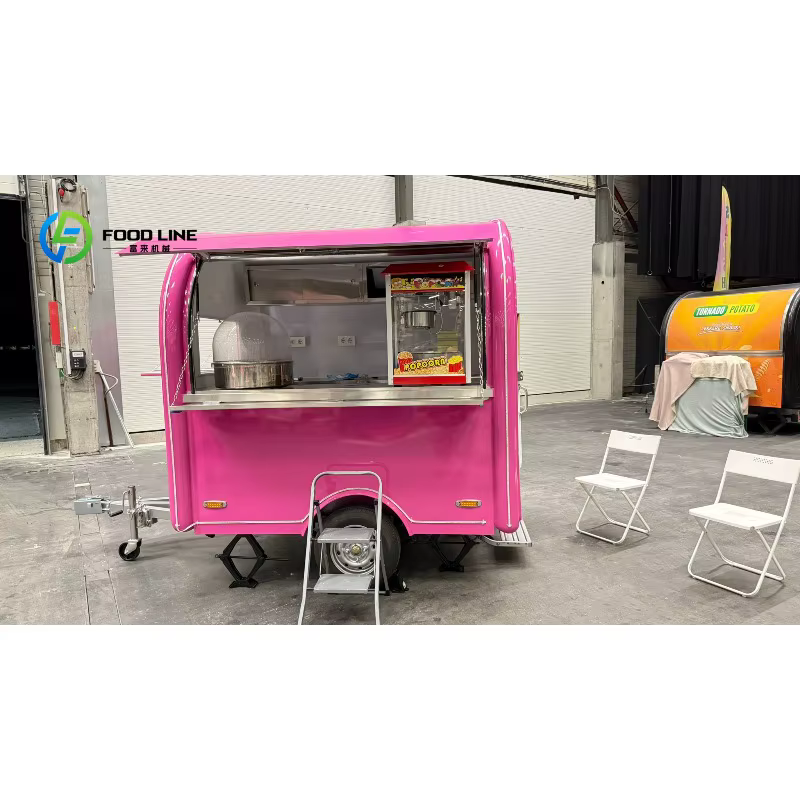 Mini remorque alimentaire, Van à crème glacée, cuisine, salle à manger, voiture, chariot de vente de nourriture, jus Mobile, camion de nourriture Mobile, support pour Hot-Dog