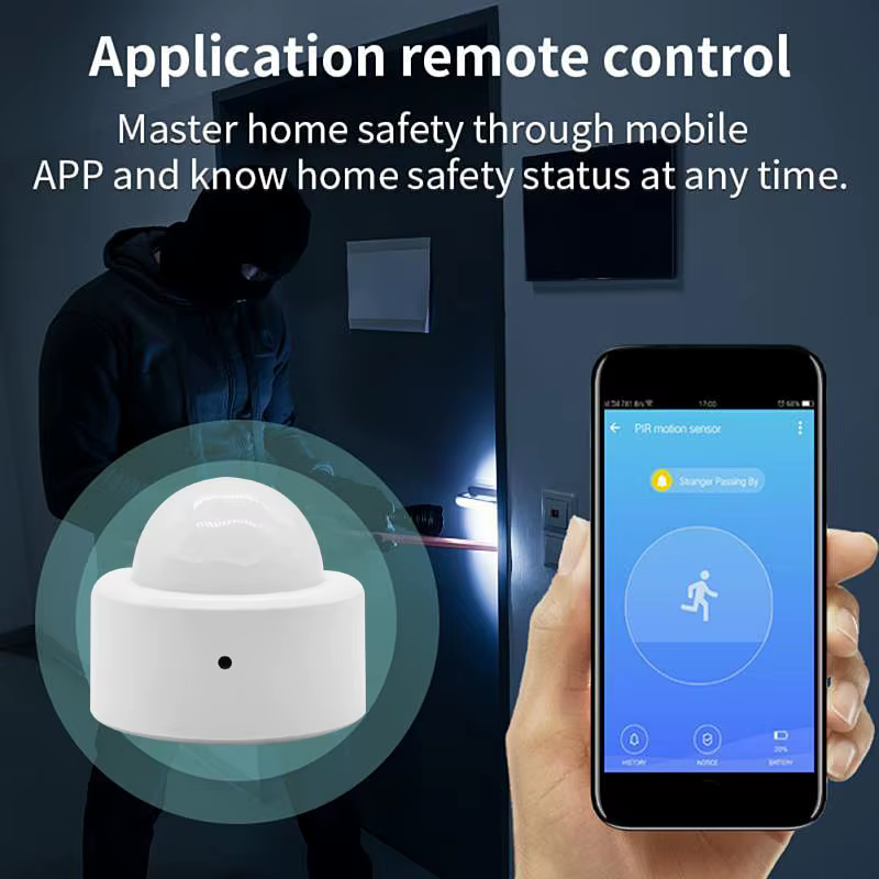 ONENUO-Mini détecteur de mouvement PIR intelligent, capteur infrarouge du corps humain, antivol, application Tuya, télécommande Smart Life, Tuya Zigbee