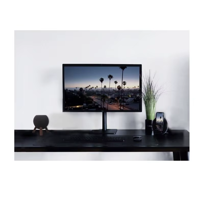 Support en bois véritable YOC pour HomePod Mini, support en bois avec cadre métallique, trépied pour enceinte HomePod Mini.