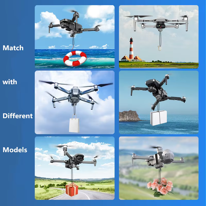 Système de Drone Airdrop pour DJI Mini 3 Pro/Mini 3/Mini 2 SE/Mavic 2/2S /Phantom 3 4/4 Pro, pour scène de mariage, sauvetage d'appâts de pêche