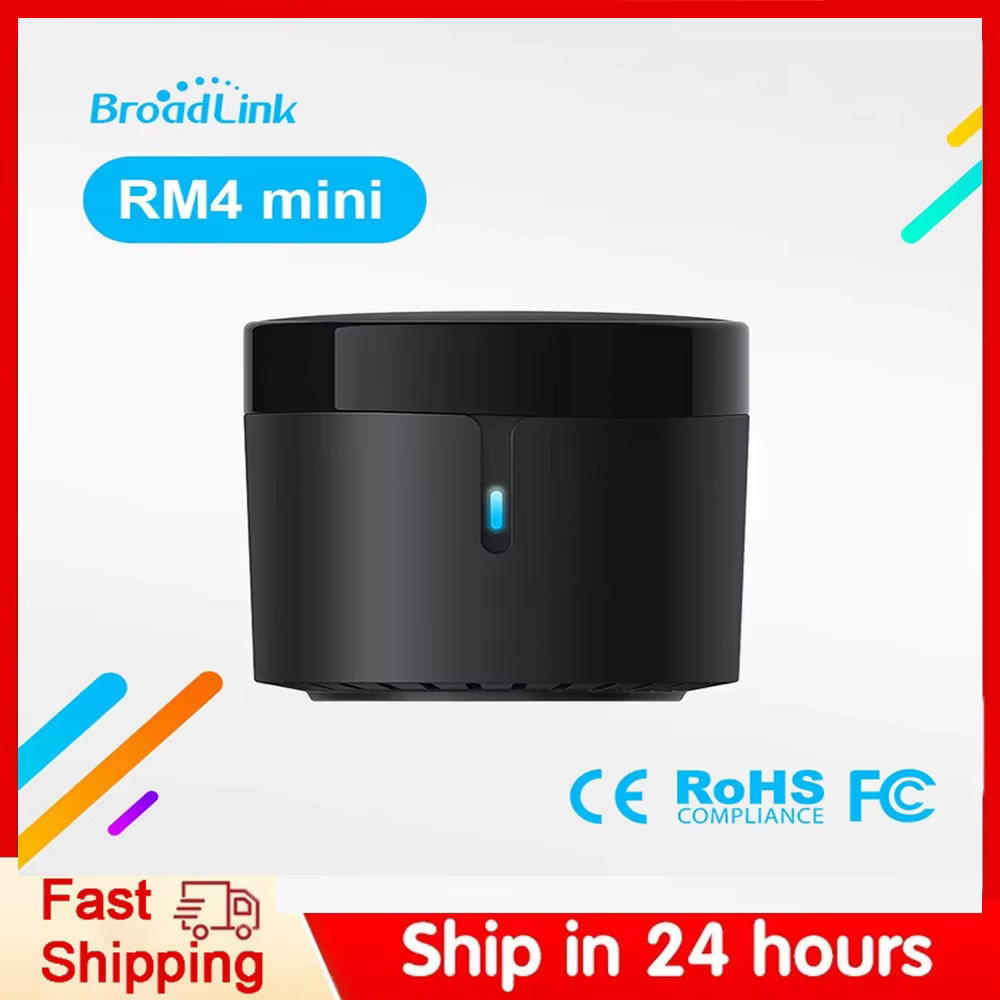 Broadlink RM4 Mini télécommande infrarouge intelligente universelle IR Audio vidéo maison intelligente travail avec Google Home Alexa