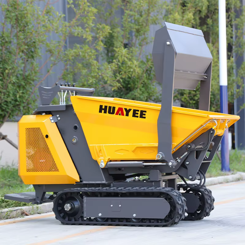 Mini-dumper sur chenilles personnalisable, camion benne agricole, 800 kg, livraison rapide, mini-dumper automatique.