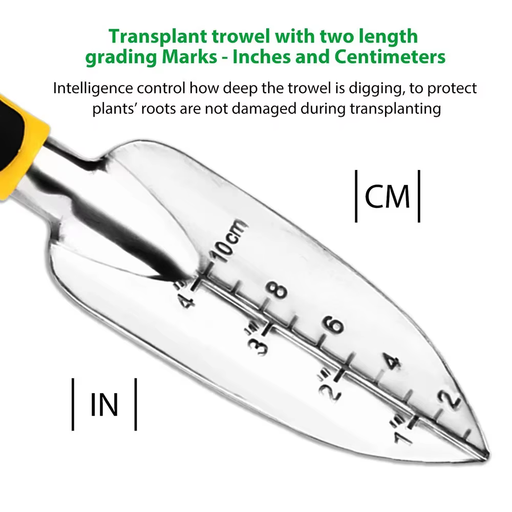 Gants de jardinage pour désherbage, ameublir le sol, ensemble d'outils de jardin, 4 paquets avec truelle, râteau à main de cultivateur, truelle de transplantation