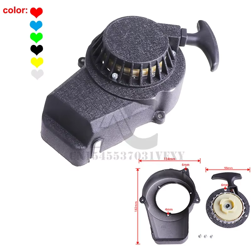 MinimPain-Démarreur à nervures facile pour moteur 2 temps 47cc 49cc, mini moto D343, roues motrices pour enfants