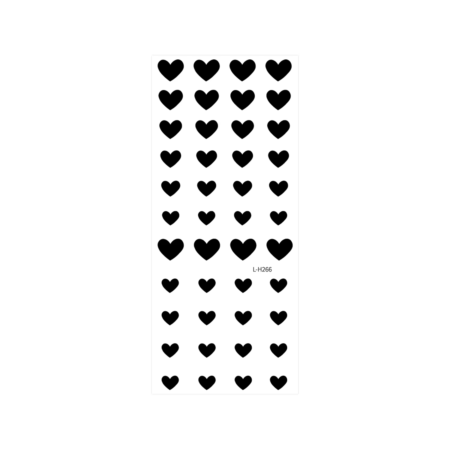 Tatouages temporaires DIY en forme de petit cœur, tailles variées, mini-cœurs minimalistes, longue durée, imperméables