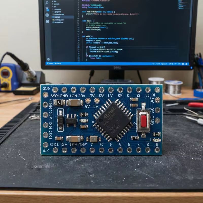Module compatible Pro Mini Atmega328P 3.3V 5V 16MHz flexible pour les projets Internet des objets