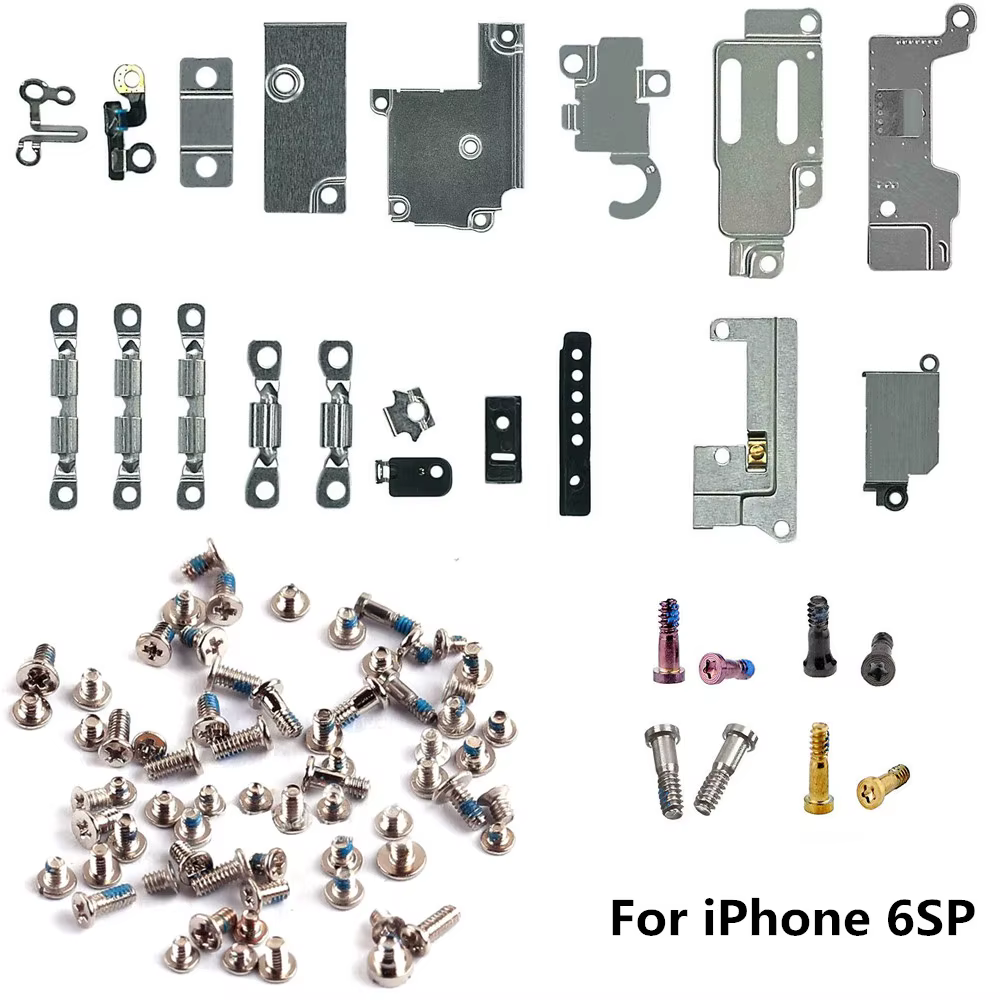 Kit complet de petites pièces de support interne en métal + vis complètes pour iPhone 11 12 13 MINI 14 15PRO MAX 7 7plus 8 Plus 7P 8P X XR XS MAX