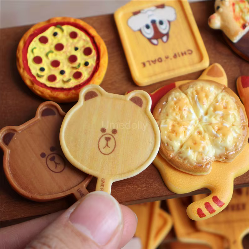 Plateau à Pizza Miniature pour maison de poupée, échelle 1/6, jeu de simulation de nourriture pour poupée Blyth BJD, accessoires, jouet
