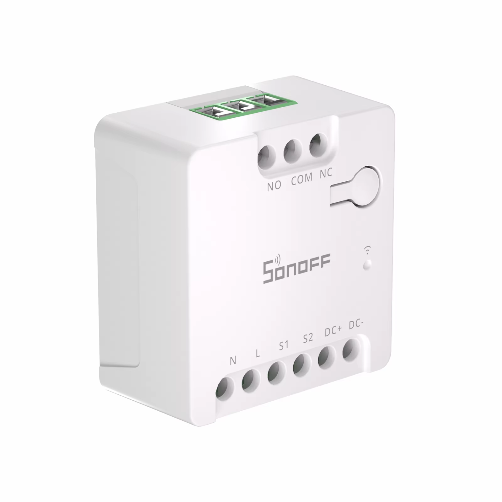 SONOFF Mini-D Mini Interrupteur intelligent Wi-Fi à contact sec compatible Matter, entrée AC/DC, contrôle à distance des moteurs et portes de garage via eWelink