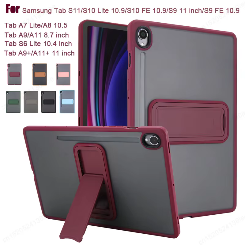 Coque pour Samsung Tab S10 Lite S9 FE 10.9 S11 11 pouces, housse de tablette avec support pour Tab A7 S6 Lite A9 A11 8.7 A8 A9 + A11 + Plus 11 pouces