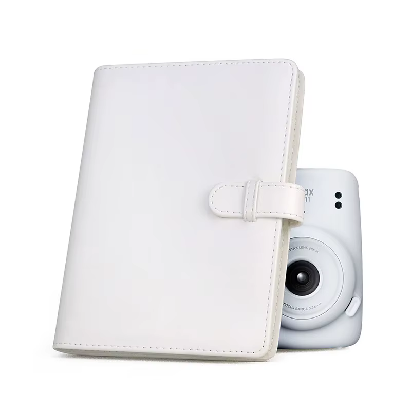 Album photo Polaroid 256 photos, 3 pouces - Couverture en cuir PU, compatible avec les films Fujifilm Instax Mini, les cartes, les billets - Plusieurs couleurs