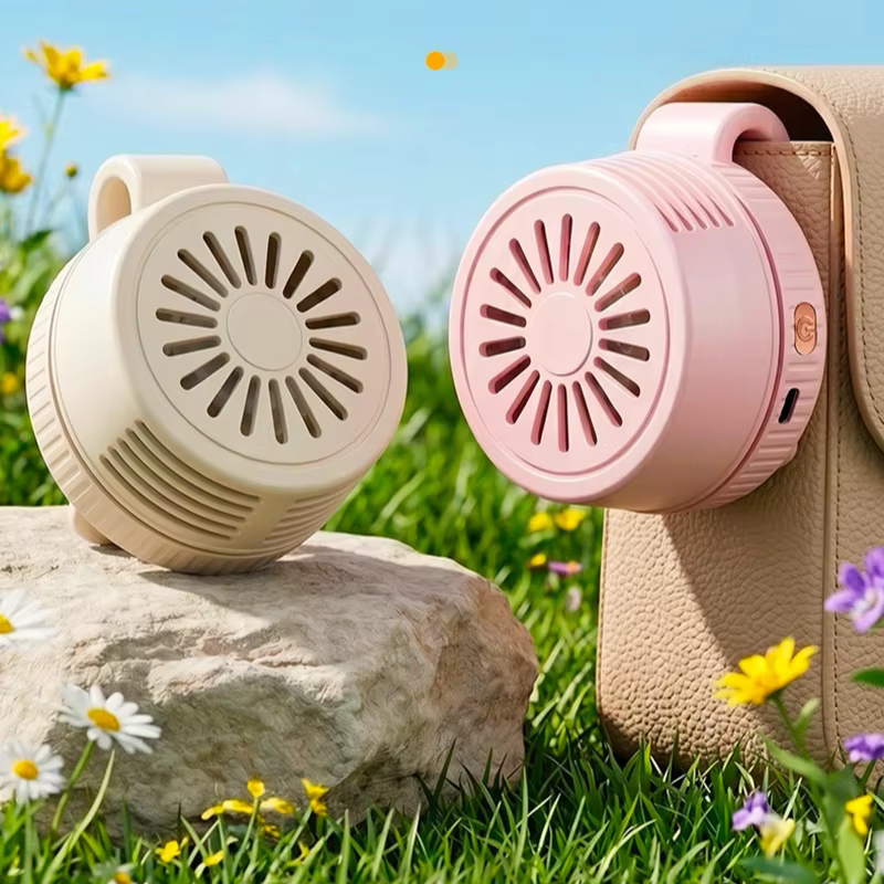 Ventilateur portable Lenovo Mini, ventilateur à main sans pales, petit, puissant, à faible bruit, avec clip pour le camping en plein air