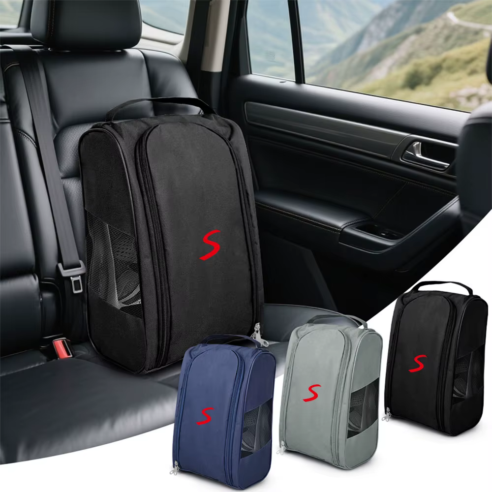 Organisateur de chaussures avec logo de voiture, sac de rangement, accessoires d'intérieur automobile, pour MINI Cooper JCW WORKS R55 R56 F55 F56 R57 R58 R59 R60 R50
