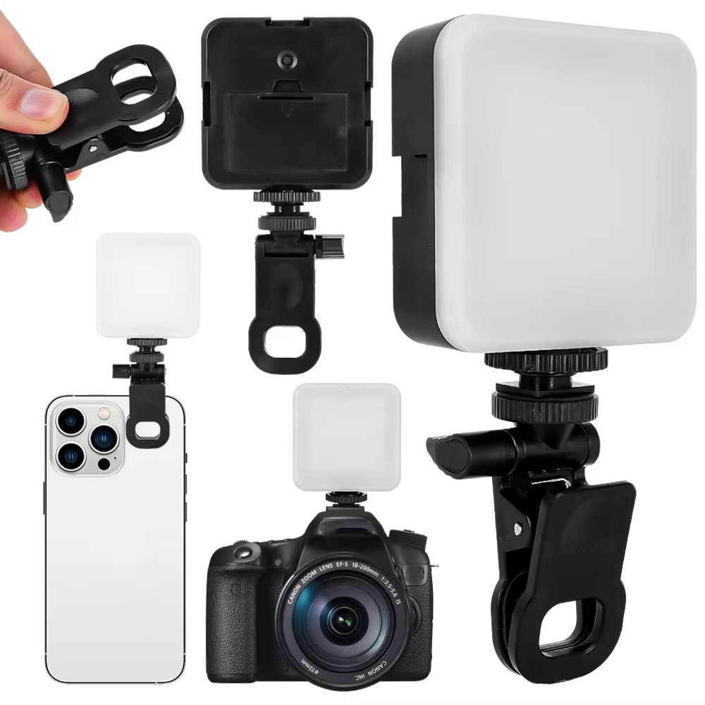 Mini lampe LED Portable pour Selfie, pour IPhone, Samsung, IPad, téléphone Portable, Clip pour ordinateur Portable, remplissage Flash, vidéo, Photo, lampe de photographie