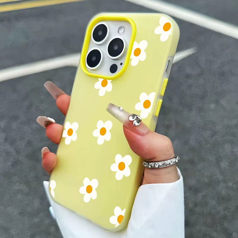 Coque mate 2 en 1 à motif de petite fleur d'oranger, étui pour iPhone 17 16 Pro Max Air 15 14 Plus 13 12 11 XS X XR 16Plus 16E