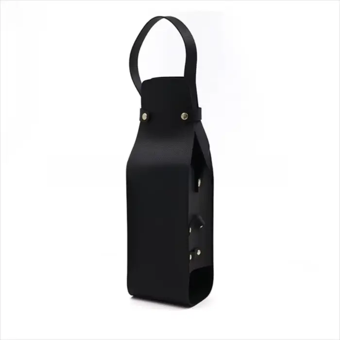Sac cadeau de vin réutilisable de luxe en cuir PU, sac cadeau de Champagne Double couche, sac cadeau