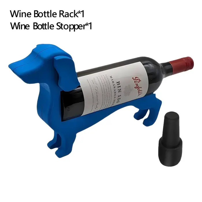 Teckel porte-bouteille de vin drôle comptoir bouteille de vin stockage casier à vin liqueur présento